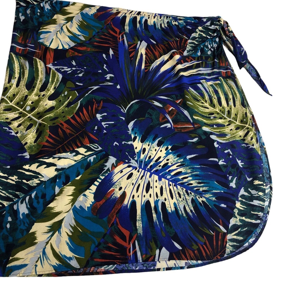 VTG Pacific Connections Sarong Wrap Skirt Womens One Size Floral Resort Coverup - Picture 5 of 10